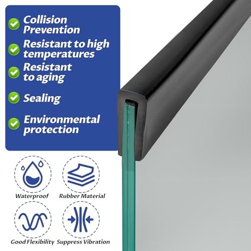 Kantenschutz Selbstklebend, EPDM Kantenschutzprofil 3M Kantenschutz Gummi Flexibler U Profil Gummidichtung für Bleche Glasscheiben Auto Türen