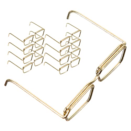 SEWOART 10 Pcs Doll Dress up Glasses Frame Miniature Doll Glasses Frame No Lens Toy for Dolls Accessories for Dress up Crafts Party Favor 1.25 X 0.98 X 0.70 in