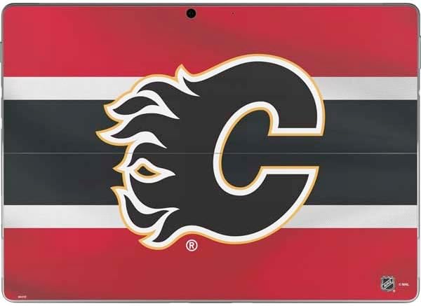 Skinit Decal Tablet Skin Compatible with Surface Pro 9 - Officially Licensed NHL Calgary Flames Jersey Design