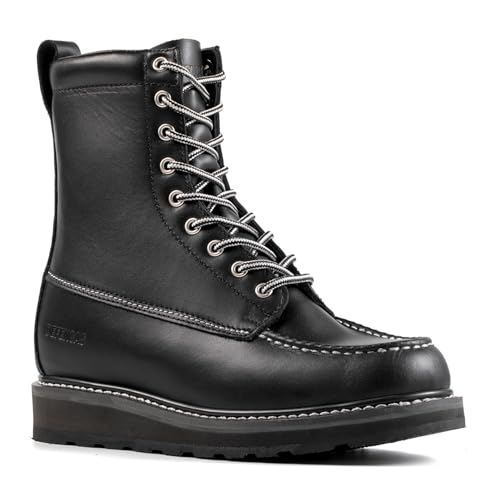 Image of SureTrack 6'' & 8'' Men's Soft Toe Wedge Work Boots, Slip Resistant, EH
