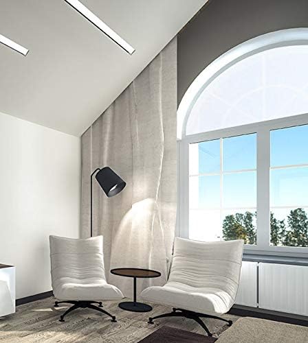 Miniatura 6 de Autotech Park Película arqueada precortada para ventana, color blanco, adhesivo autoestático, diámetro de 36 pulgadas