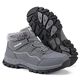 Moudn Botas de nieve para hombre, cálidas y forradas