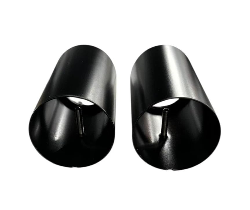 Auspuffblende Endrohr schwarz kompatibel MX5 MX-5 ND ab 2015 2x 65mm rund