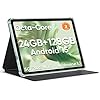 Tablet Android 15 de 10.1 pulgadas, 24 GB de RAM 128 GB ROM 2 TB Expand, procesador Octa-core, 2 años de protección, pantalla táctil HD IPS de 1280 x 800, GPS, WiFi 6, BT5.0, cámara dual