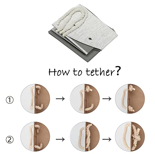 Geyecete-Large-Dog-Toys-Storage-Bins-Foldable-Fabric-Trapezoid-Organizer-Boxes-with-Weave-Rope-HandleCollapsible-Basket-for-ShelvesDog-ApparelGray-Dog Geyecete Large Dog Toys Storage Bins Foldable Fabric Trapezoid Organizer Boxes with Weave Rope HandleCollapsible Basket for ShelvesDog ApparelGray Dog