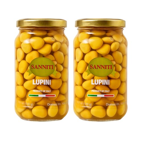 Sanniti Italian Lupini Beans Jar, 18.7 oz (Pack of 2)