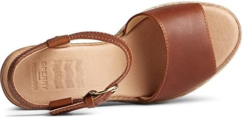 Sperry Women's Fairwater Plushwave Wedge Espadrille Sandal, Tan, 8.5 | Image 4