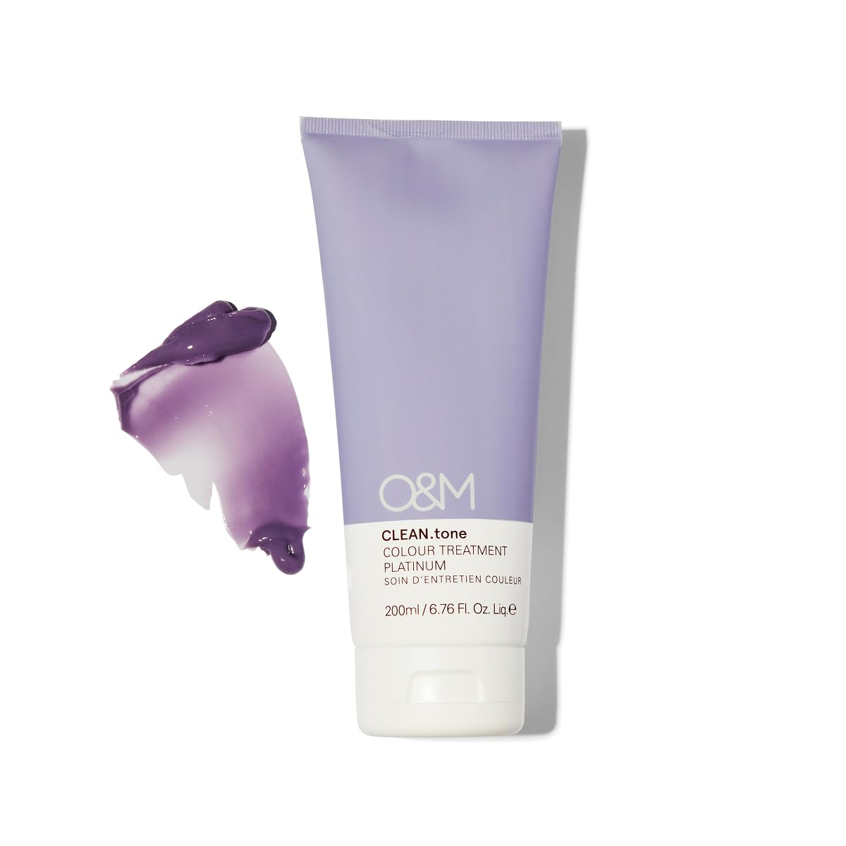 O&M CLEAN.tone Platinum (200ml) – Tönende Haarkur für hellblondes bis sehr hellblondes Haar – Farbkorrektur & Pflege gegen Gelbstich – Ohne Sulfate & Silikone – PETA-zertifiziert & Made in Australia