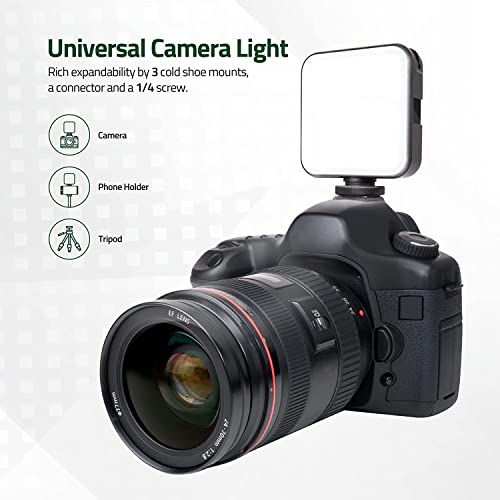 Image of LED Video Light,Camera Light,Computer Light for Zoom Meeting Photography Lighting with Dimmable and Rechargeable Video Conference Lighting Compatible for Camera Selfie Stick Tripod Laptop Cellphone