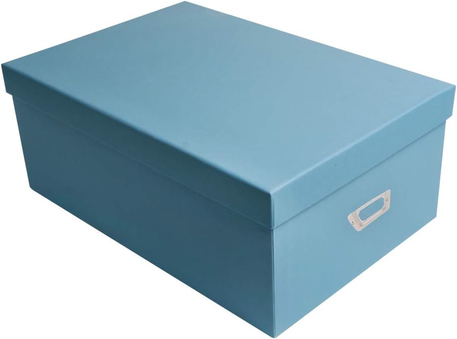 novelinks Photo Case 4" x 6" Photo Storage Box, 10 Inner Picture Storage Containers & Photo Organizer Cases, Portable Photo Craft Keeper for Photos, Crafts, Cards (Sky Blue, 2Pack)
