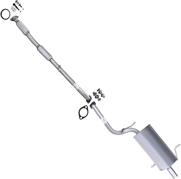 Exhaust Resonator Pipe Muffler System Kit Compatible with Subaru Forester 2002-2005 2.5L | Stainless Steel | Northeastern Exhaust | Includes Gaskets and Bolt Kit | Direct-Fit Replacement
