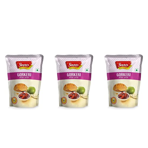 Image of SWAD Delicious and Tangy Sweet Gor Keri Pickle Chutney Home Made / Sweet Mango Chatni / Khatti Meethi Aam Chatni Shredded Mango Slices Khatti Meethi Mango Chutney - 200 gm Each (Pack of 3)