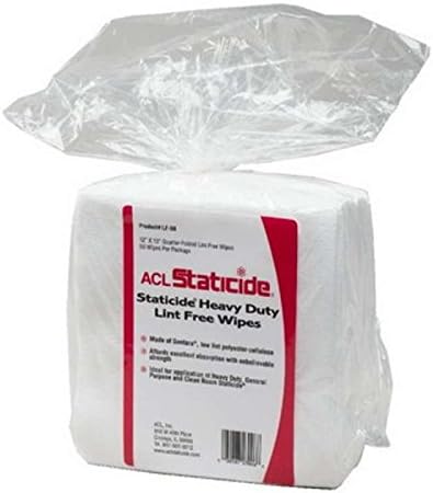 Lint-Free Heavy Duty Wipes, 12 x 13", 50 per Pack