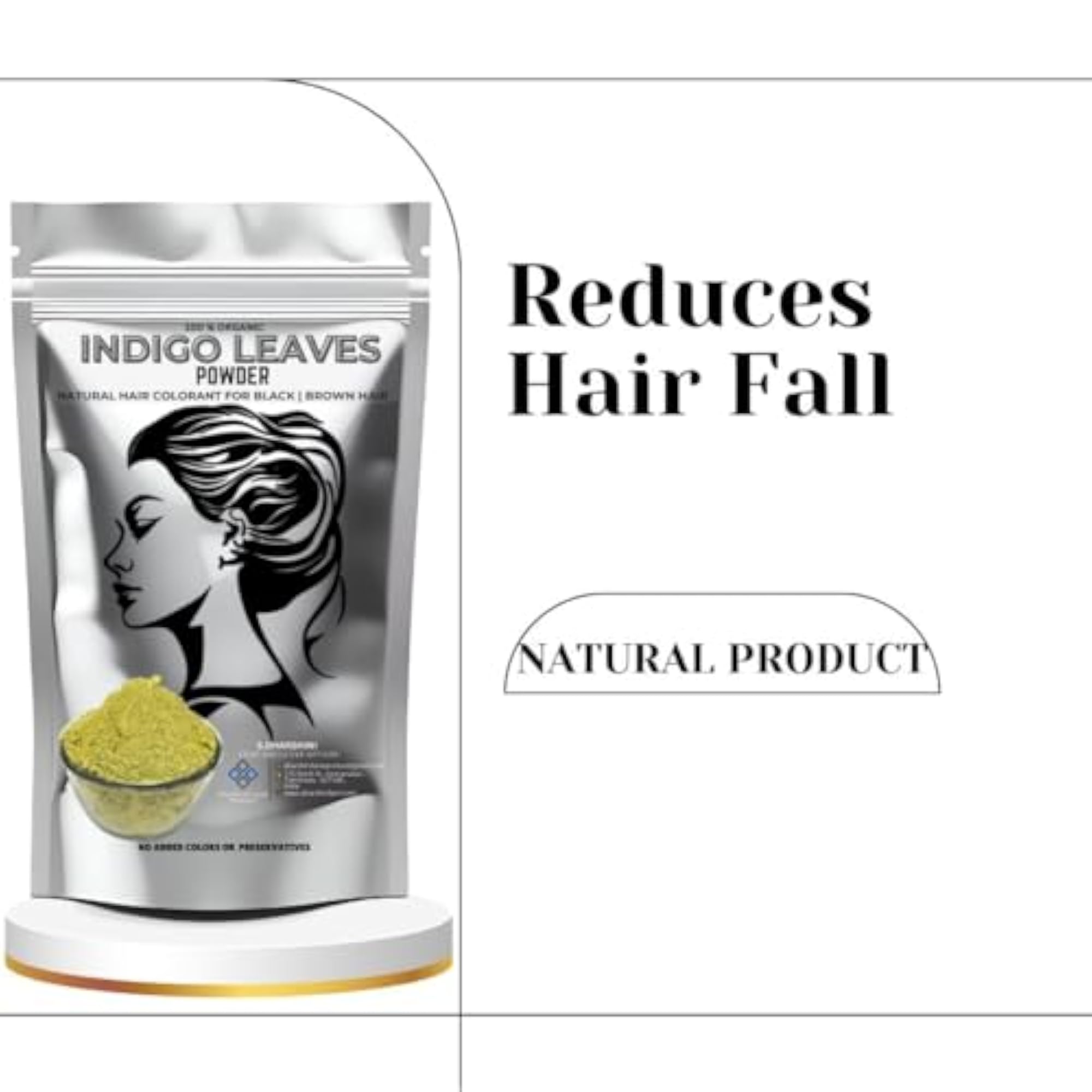 Organic Indigo Leaves Powder for Hair Coloring