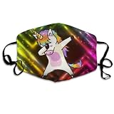 Multifunktionale Gesichtsschutzhülle,Tupfen Einhorn Hip Hop Magie Gedruckt Unisex Waschbar Wiederverwendbare Gesichtsdekorationen Für Den Persönlichen Schutz