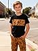 Voxikidio Size 7 8 Years Fashion Boys Clothes Camouflage Short Sleeve Tops Cargo Pants Fall Spring Summer Outfits Set(7-8Y)