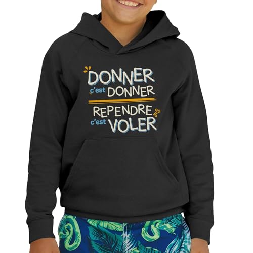 Sweat à capuche enfant idée cadeau anniversaire original expression drôle - 2