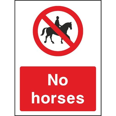 Wootton Industries PVC No Horses Sign Cover