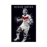 YACJZDD Mario Gotze Leinwand-Poster, Wandkunst, Dekordruck, 