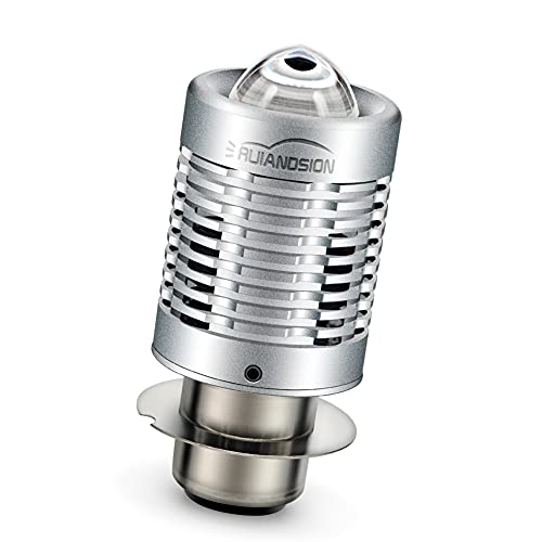 Ruiandsion P36D LEDオートバイヘッドライト電球 DC 12-80V バイクヘッドランプ用の超高輝度 Hi/Lo切替 LED電球の交換、無極性