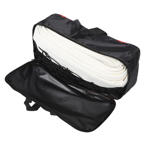 BRIGHTFUFU Portable Volleyball Net for Outdoor Beach and Backyard Foldable Net with Canvas Edging Single Sided Design for Grass and Volleyball Games