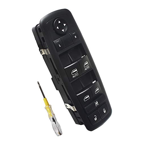 Beneges Main Power Window Mirror Switch Compatible With 2009-2010 Dodge Journey, 2007-2011 Dodge Nitro, 2008-2012 Jeep Liberty Front Left Driver Side Master Control Switch 4602533Af #TOP20