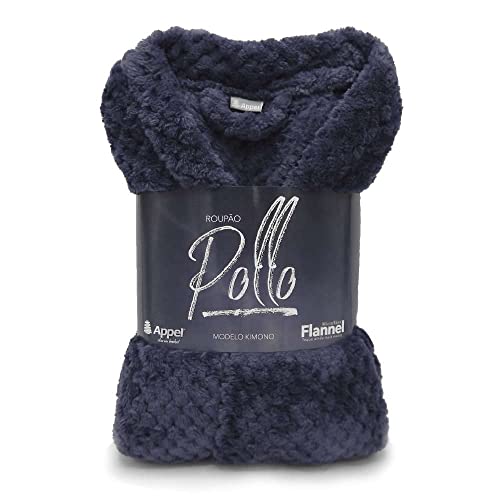Roupão Adulto Microfibra Flannel Pollo - Appel - Chumbo