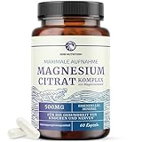 Magnesiumcitrat-Komplex | 500 mg | Hoch aufnehmbares für innere Ruhe...