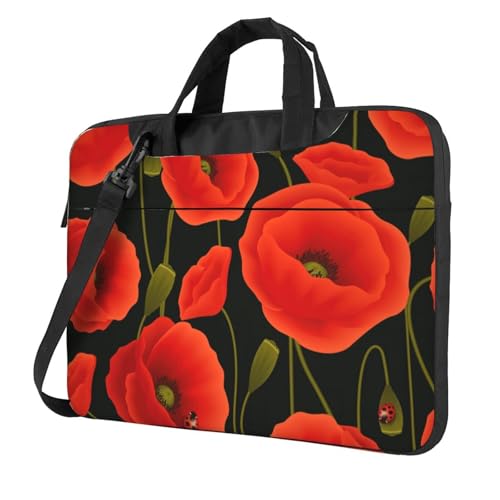Pochette ordinateur portable 13 à 15,6 pouces anti-rayures motif fleurs