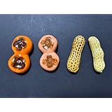 柿とピーナッツ陶器箸置き 秋の味覚4個セット