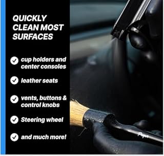 Professional Car Interior Cleaner for Fabric & Leather Seats, Dashboard, Headliner & Carpet - Deep Stain Remover Foam Spray for Auto Detailing - Tesla Seat Compatible
