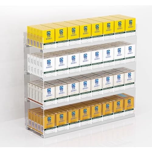 Présentoir automatique pour cigarettes robuste en acrylique transparent pour vitrine