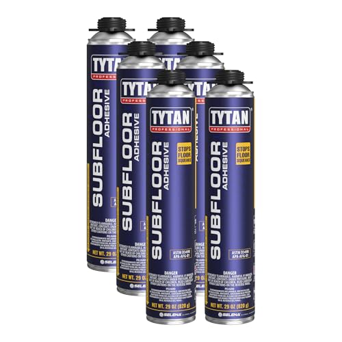 Subfloor Adhesive 29 oz Gun Foam, Joist Glue, Construction Adhesive for Wood, Wet or Frozen...