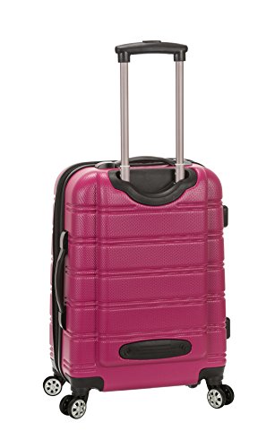 Image of Rockland Melbourne Hardside Expandable Spinner Wheel Luggage, Carry-On 20 inch, Magenta