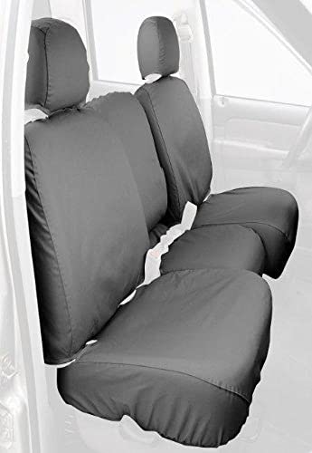 Covercraft Custom-Fit Rear-Second Seat Bench Seatsaver Seat Covers - Polycotton Fabric, Grey #TOP10