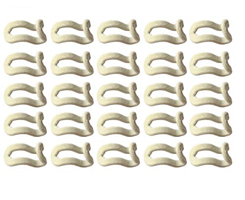 25 Pcs Mini Cascading Hanger Hooks Connector for Stack Clothes and Make Your Closet Space-Saving (Beige)