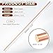 PATIKIL 2Pcs 99.99% Pure Copper Round Rod, 4mm / 0.16