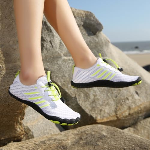 Hike Barefoot Water Shoes for Women Men, Barefoot Shoes with Wide Toe Box, Non-Slip & Quick Dry Breathable Aqua Socks for Beach Sports Pool Swim Surf Hiking Fishing Walking Shoes2