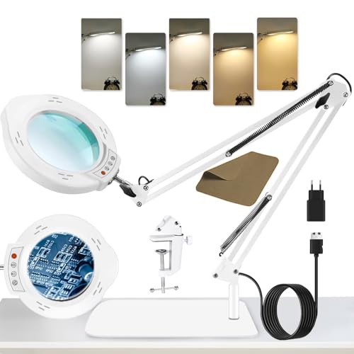 Kevsuvqin LED Magnifying Lamp with Light – 10x Zoom Kevsuvqin LED Magnifying Lamp with Light – 10x Zoom