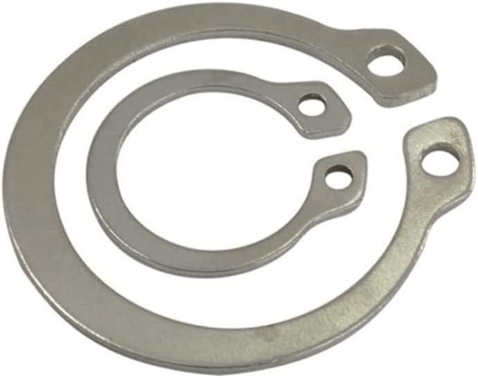 C-Clip Circlips 50Pcs M8-M18 Gourd Stainless Steel Shaft C-Type Elastic External Circlip Retaining Ring Clamp Spring Lock Washer(M11)
