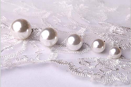 Pearl Buttons 20Pcs Full Round Pearl Bridal Buttons(Pearl White) (14Mm) #TOP1