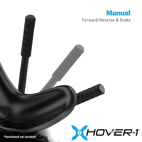 Image of Hover-1 Buggy Hoverboard Attachment - Compatible with Most 6.5 inch & 8 inch Electric Hoverboards, Hand-Operated Rear Wheel Control, Adjustable Frame & Straps, Easy Assembly & Install Hoverboard Go Kart
