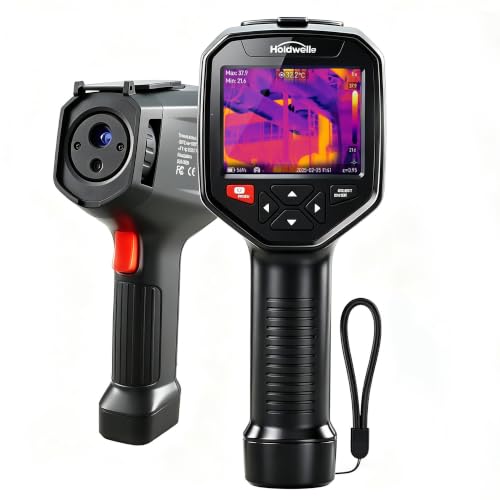 Holdwell S Thermal Imaging Camera, 384×288 IR Resolution, 3.5" 640×480 IPS, Manual Focus Thermal Imager with 5MP Visual Camera for HVAC Electrical Inspection