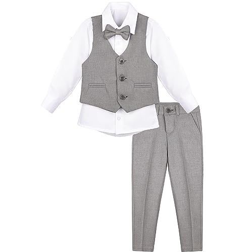 Lilax Formeller Anzug für Jungen, 4-teiliges Set, Weste, Hose und...