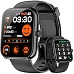 Smart Watch for Men Women, Alexa Built-in Fitness Tracker with Call Function & 1.83" HD Touchscreen, Heart Rate/Sleep Monitor, 100 Sport Modes, IP68 Waterproof, iOS Android Compatible