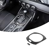 Car Interior Gear Shift Frame Trim Sticker for Mazda MX-5 ND 2015-2026 Center Console Panel Trim Cover Interior Accessories (Carbon Fiber)