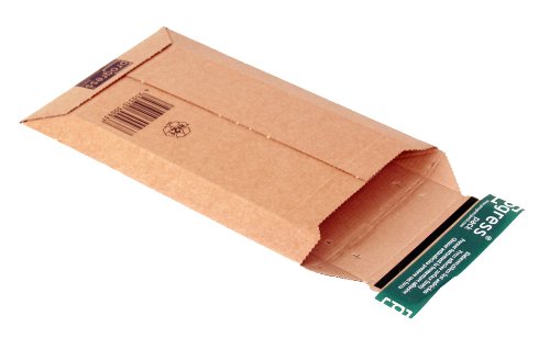 progressPACK Versandtasche Premium PP W01.01 aus Wellpappe für DVD, 150 x 250 x bis 50 mm, 25-er Pack, braun Cover