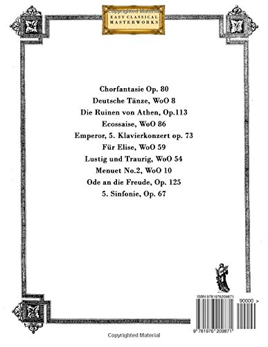 Beethoven para o Violino: 10 peças fáciles para o Violino livro para principiantes