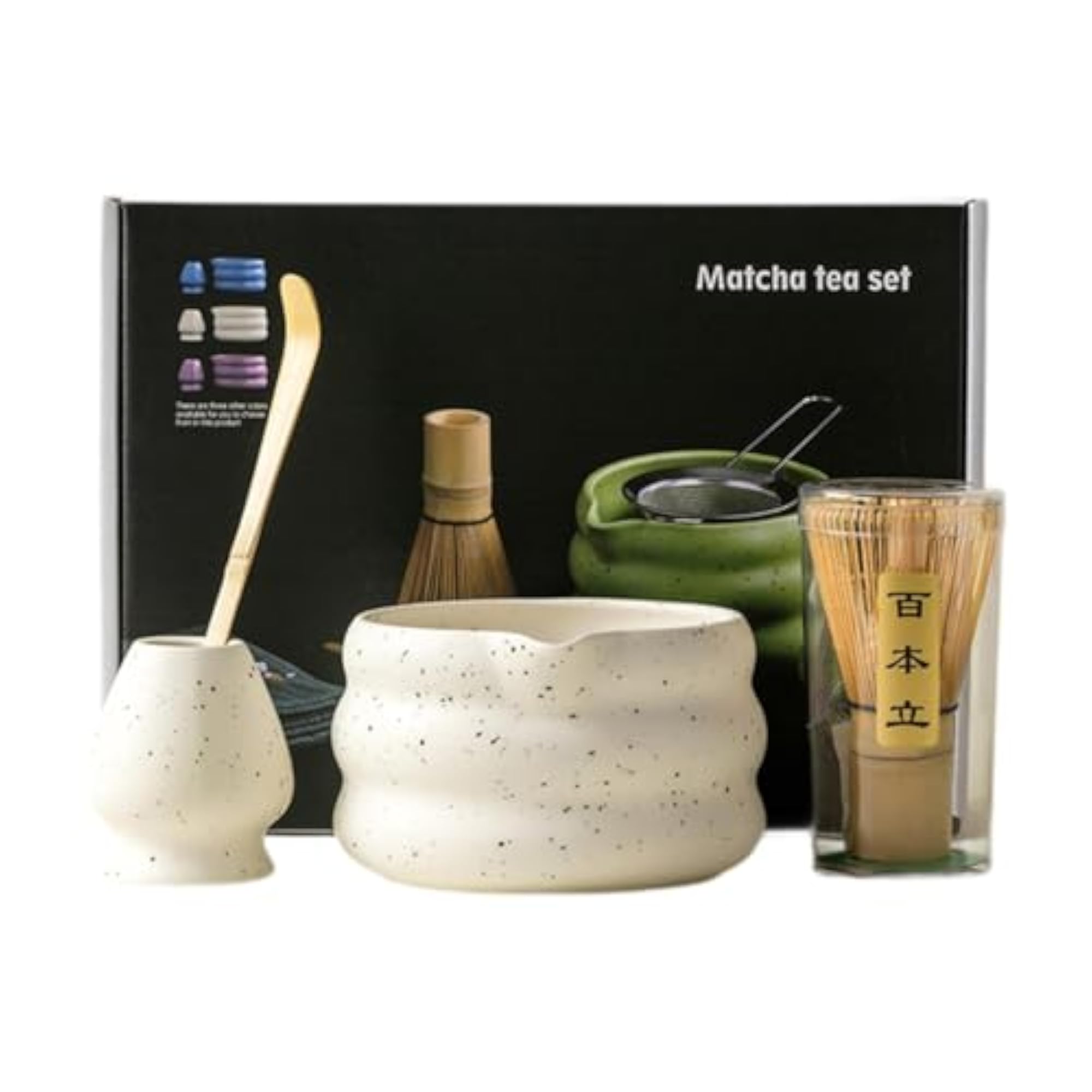 Matcha Whisk Set Ceramic for Tea Lovers, Gift for Ceremony
