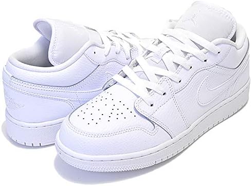 Amazon ナイキ エアジョーダン 1 ロー レディース 126 Air Jordan 1 Low Gs White White White ガールズ ウィメンズ スニーカー Aj1 Lo ホワイト 白 24 5cm 並行輸入品 Nike ナイキ スニーカー